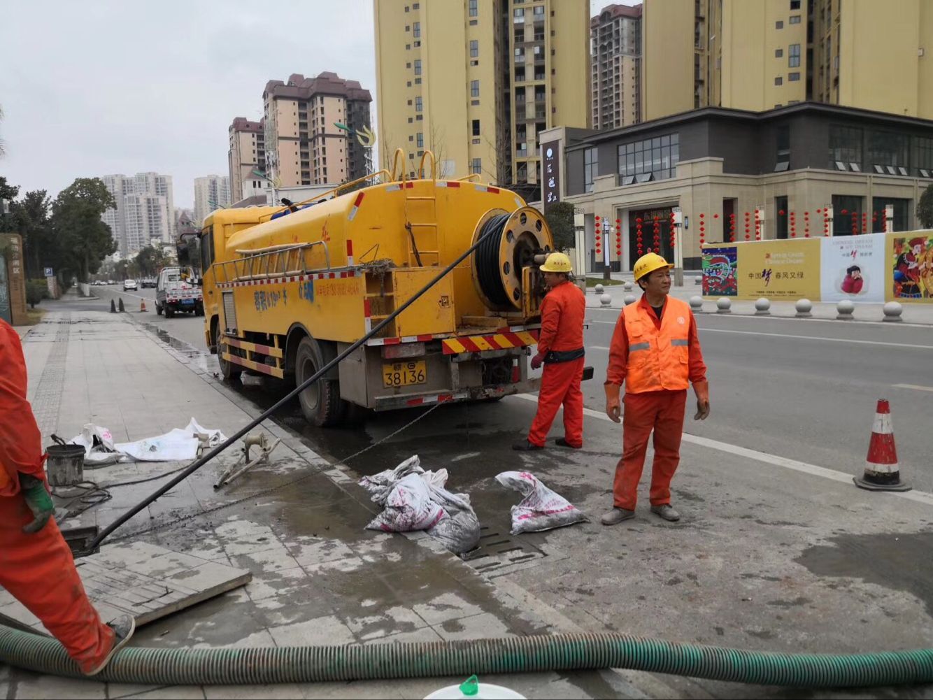 南头镇排污管道清淤-管道清洗